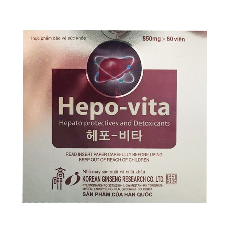 Hepo Vita Hộp 60 Viên - Bảo Vệ Và Giải Độc Gan