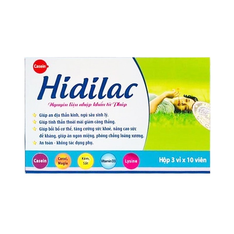 Hidilac Viên Hộp 30 Viên - An Thần, Ngủ Ngon Hidilac Viên Hộp 30 Viên - An Thần, Ngủ Ngon