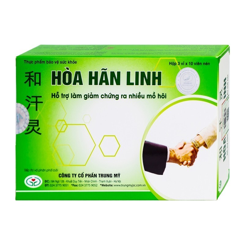 Hòa Hãn Linh Hộp 30 Viên - Giảm Mồ Hôi