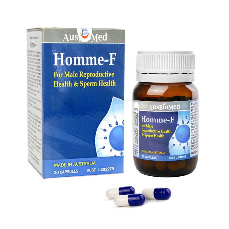 Homme F - Hộp 30 Viên - Cải Thiện Sức Khỏe Sinh Sản Nam Giới Homme F - Hộp 30 Viên - Cải Thiện Sức Khỏe Sinh Sản Nam Giới