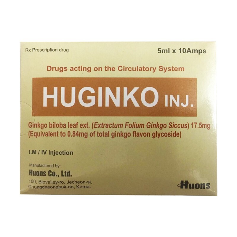 Huginko Injection Hộp 10 Ống - Điều Trị Rối Loạn Chức Năng Não