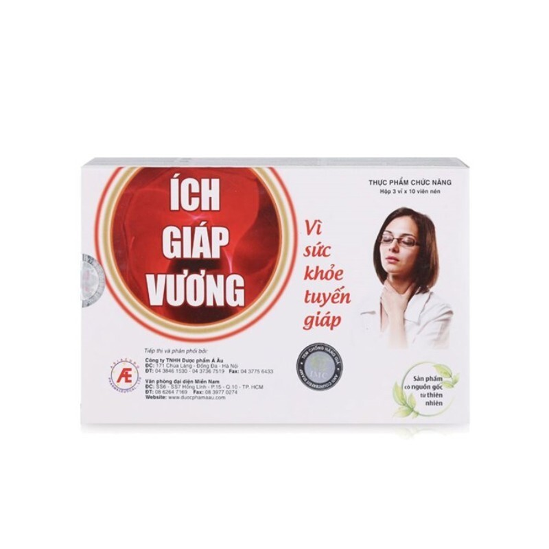 Ích Giáp Vương - Hộp 30 Viên - Hỗ Trợ Điều Trị Rối Loạn Tyến Giáp