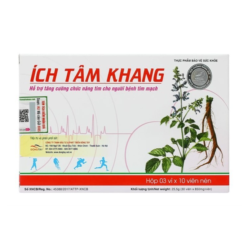 Ích Tâm Khang - Hộp 30 Viên - Phòng Ngừa Suy Tim Ích Tâm Khang - Hộp 30 Viên - Phòng Ngừa Suy Tim