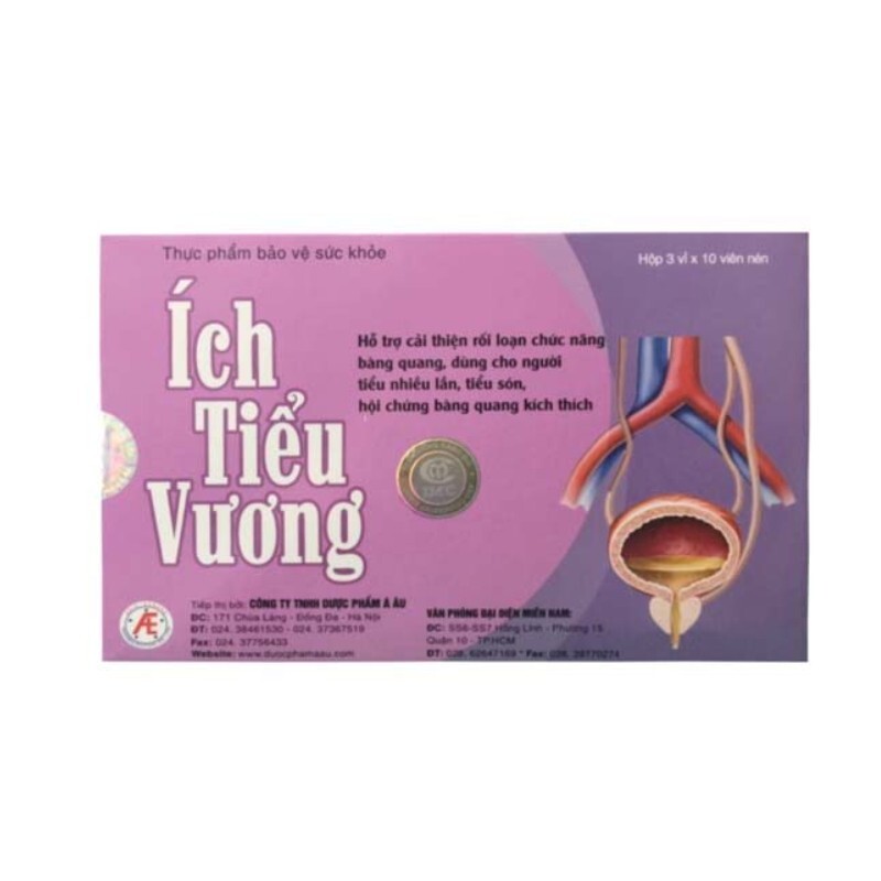 Ích Tiểu Vương - Hộp 30 Viên - Giảm Tiểu Són, Tiểu Nhiều Lần