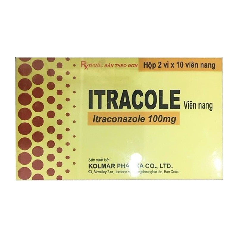 Itracole Capsule 100mg Hộp 20 viên - Điều trị nhiễm nấm