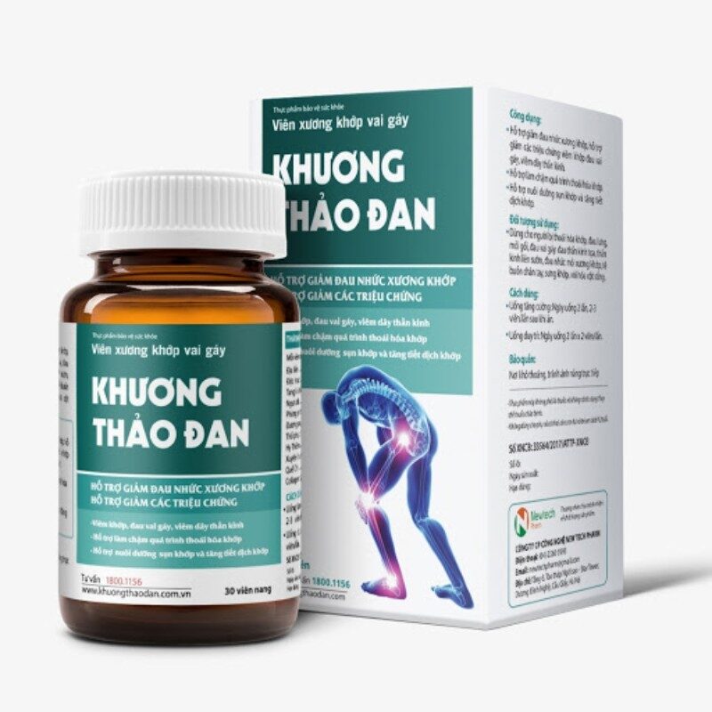 Viêm Xương Khớp Khương Thảo Đan - Hộp 30 Viên - Giảm Đau Nhức