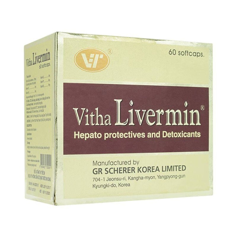 Vitha Livermin Hộp 60 Viên - Bảo Vệ, Giải Độc Gan