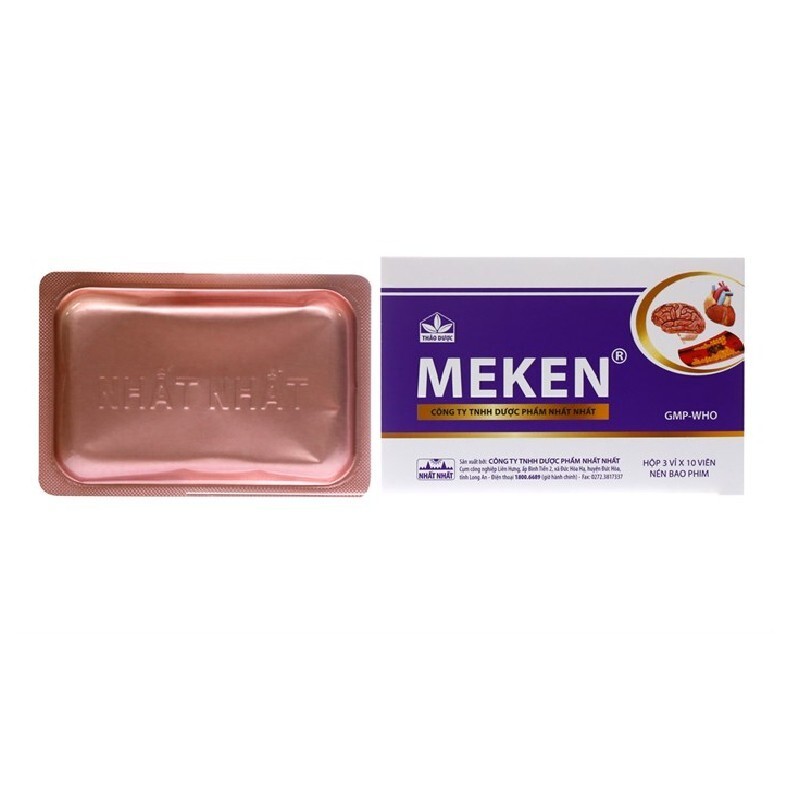 Meken - Hộp 30 Viên - Hỗ Trợ Điều Trị Tai Biến Mạch Máu Não Meken - Hộp 30 Viên - Hỗ Trợ Điều Trị Tai Biến Mạch Máu Não