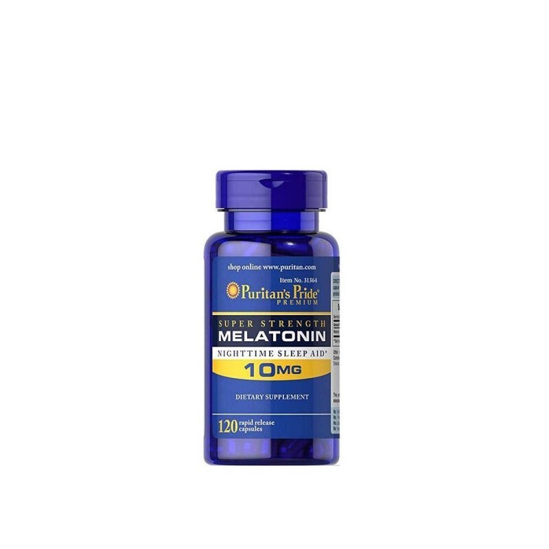 Melatonin 10Mg Puritans Pride - Lọ 120 Viên - Điều Hòa Giấc Ngủ Melatonin 10Mg Puritans Pride - Lọ 120 Viên - Điều Hòa Giấc Ngủ