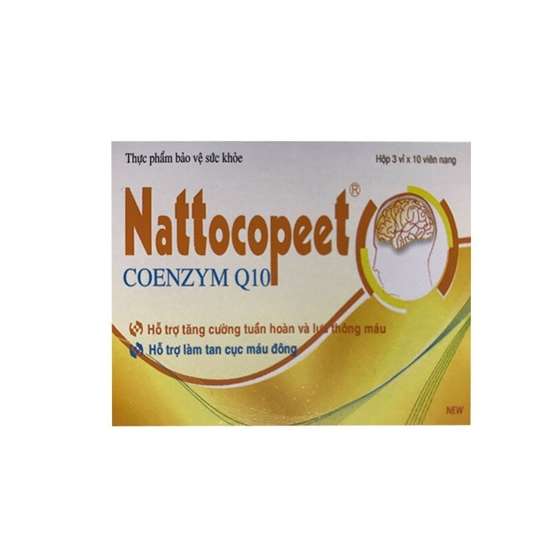 Natobest Q10 - Hộp 30 Viên - Tăng Cường Tuần Hoàn Não