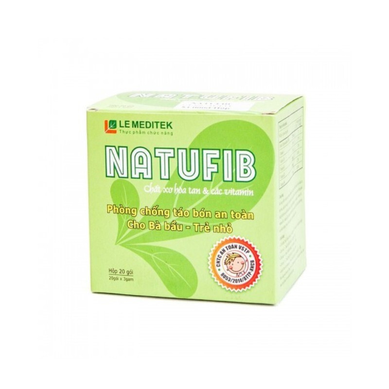 Natufib - Hộp 20 Gói - Bổ Sung Chất Xơ Cho Cơ Thể