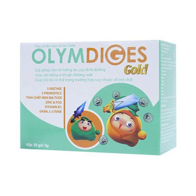Olymdiges Gold Hộp 20 Gói - Giải Pháp Cho Trẻ Biếng Ăn