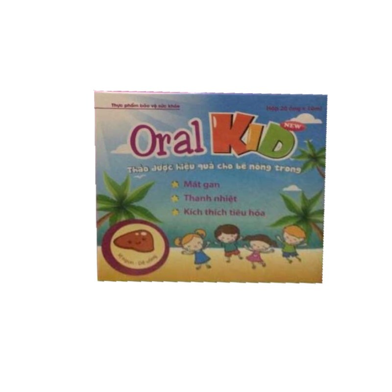 Oral Kid - Hộp 20 Ống - Giúp Mát Gan, Lợi Tiểu Cho Trẻ