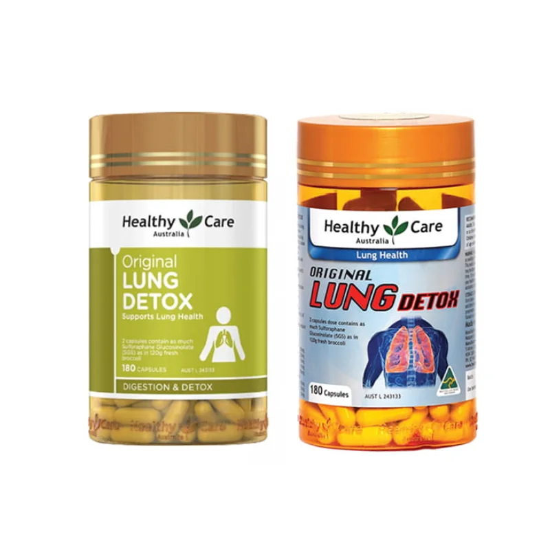 Healthy Care Original Lung Detox - Lọ 180 Viên
