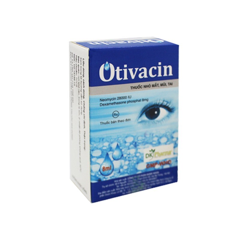 Otivacin Lọ 8ml - Điều trị đau mắt đỏ, đau mắt hột
