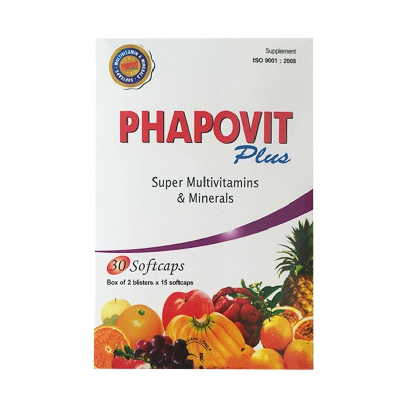 Phapovit Plus Hộp 30 viên - Bổ sung vitamin, khoáng chất