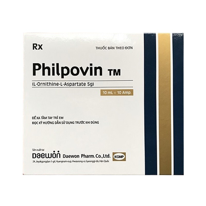 Philpovin Hộp 10 Ống - Điều Trị Chứng Tăng Amooniac