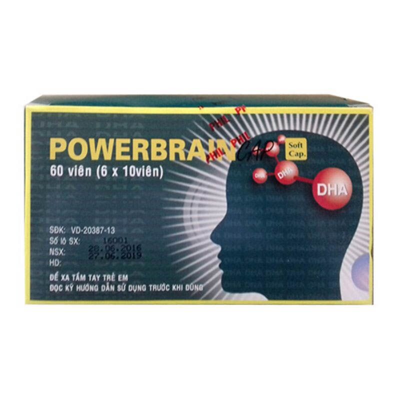 Powerbrain Hộp 60 Viên - Tăng Cường Chức Năng Não Bộ