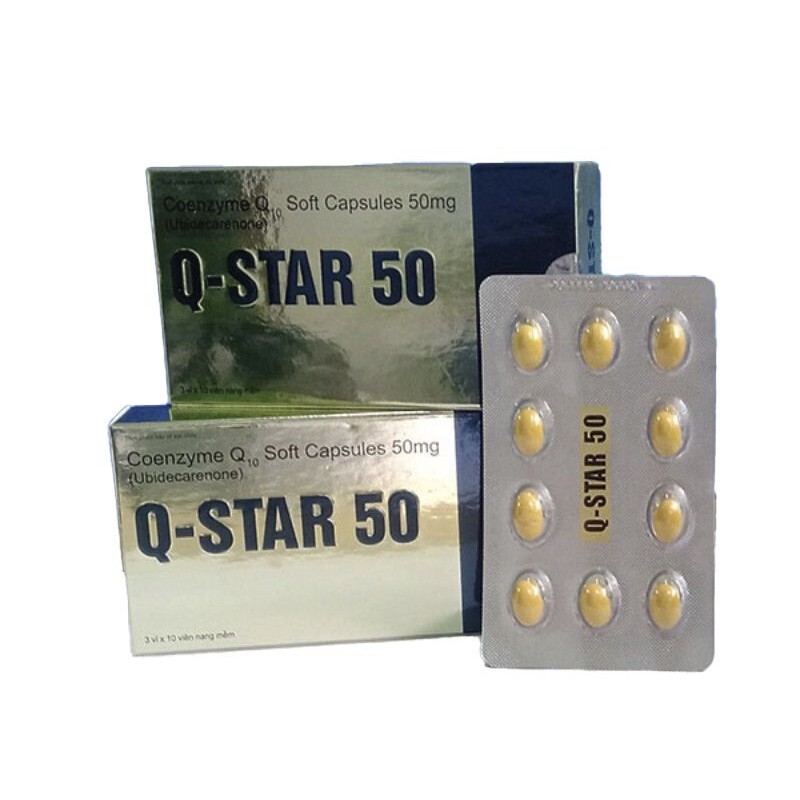 Q-Star 50Mg 30 Viên - Cung Cấp Năng Lượng Cho Cơ Tim Q-Star 50Mg 30 Viên - Cung Cấp Năng Lượng Cho Cơ Tim