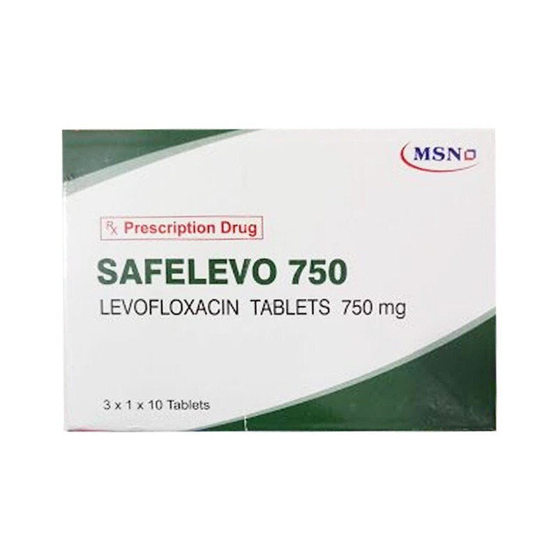 Safelevo 750 Hộp 30 viên - Điều trị nhiễm khuẩn