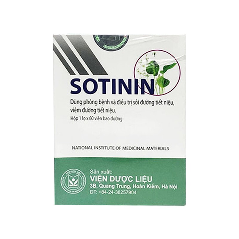 Sotinin lọ 60 viên - Điều trị sỏi thận, sỏi bàng quang