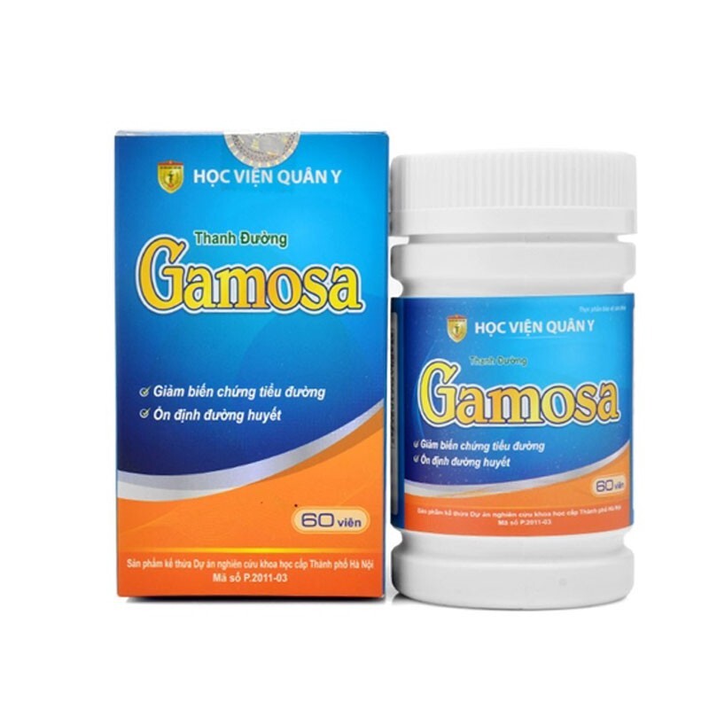 Thanh Đường Gamosa - Hộp 60 Viên - Giảm Biến Chứng Do Tiểu Đường Thanh Đường Gamosa - Hộp 60 Viên - Giảm Biến Chứng Do Tiểu Đường