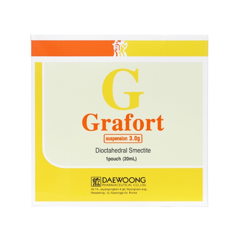 Grafort 3g Hộp 20 gói - Điều trị tiêu chảy