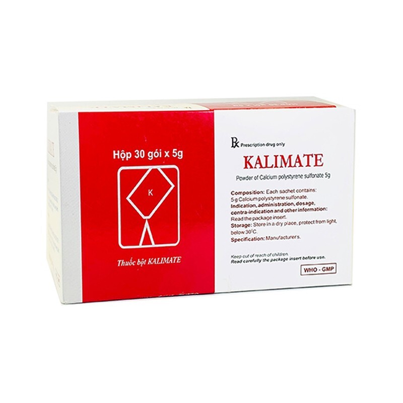 Kalimate 5g Hộp 30 gói - Điều trị tăng kali máu