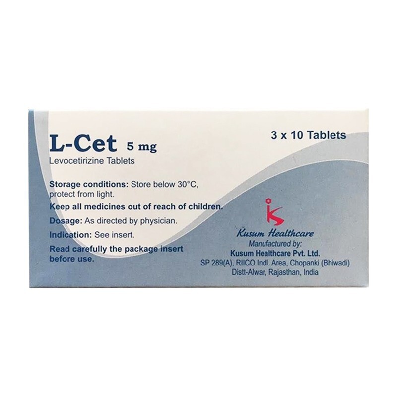 L-Cet 5mg Hộp 30 viên - Điều trị dị ứng
