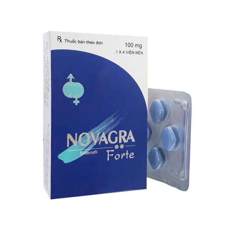Novagra 100mg Hộp 4 viên - Điều trị cương dương