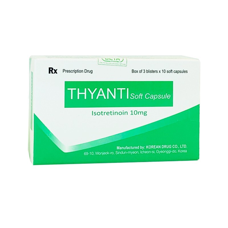 Thyanti 10mg Hộp 30 viên - Điều trị mụn trứng cá