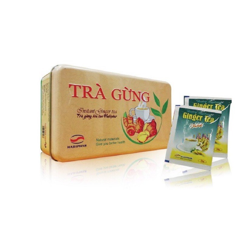 Trà Gừng Cao Cấp Hadiphar Hộp 10 Gói Trà Gừng Cao Cấp Hadiphar Hộp 10 Gói