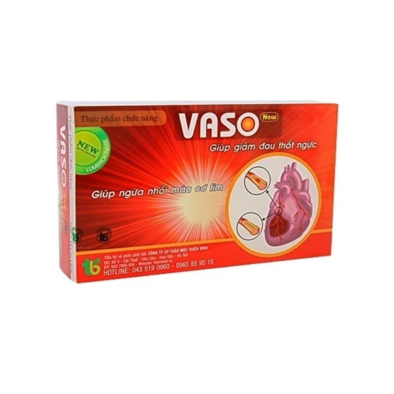 Vaso New Hộp 30 Viên - Ngăn Ngừa Nhồi Máu Cơ Tim Vaso New Hộp 30 Viên - Ngăn Ngừa Nhồi Máu Cơ Tim