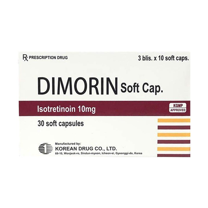 Dimorin Hộp 30 Viên - Điều Trị Mụn Trứng Cá Nặng