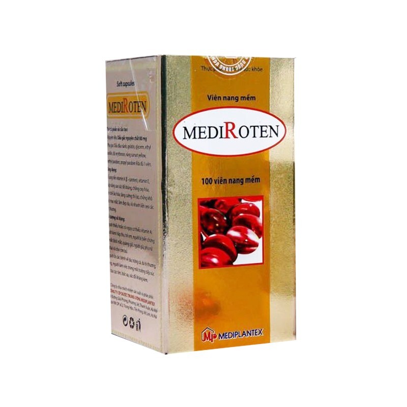 Viên Uống Dầu Gấc Mediroten Lọ 100 Viên