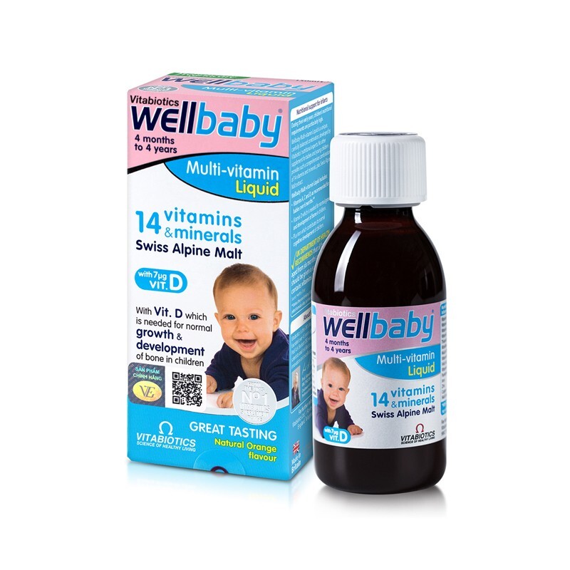 Wellbaby Multivitamin Chai 150ml - Tăng Cường Sức Khỏe Cho Trẻ