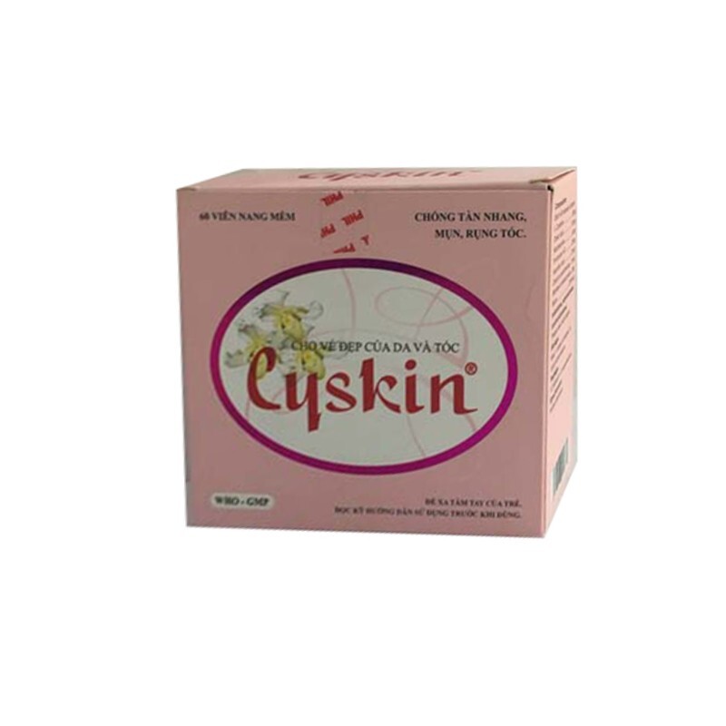 Cyskin Hộp 60 Viên - Cho Vẻ Đẹp Của Da Và Tóc Cyskin Hộp 60 Viên - Cho Vẻ Đẹp Của Da Và Tóc