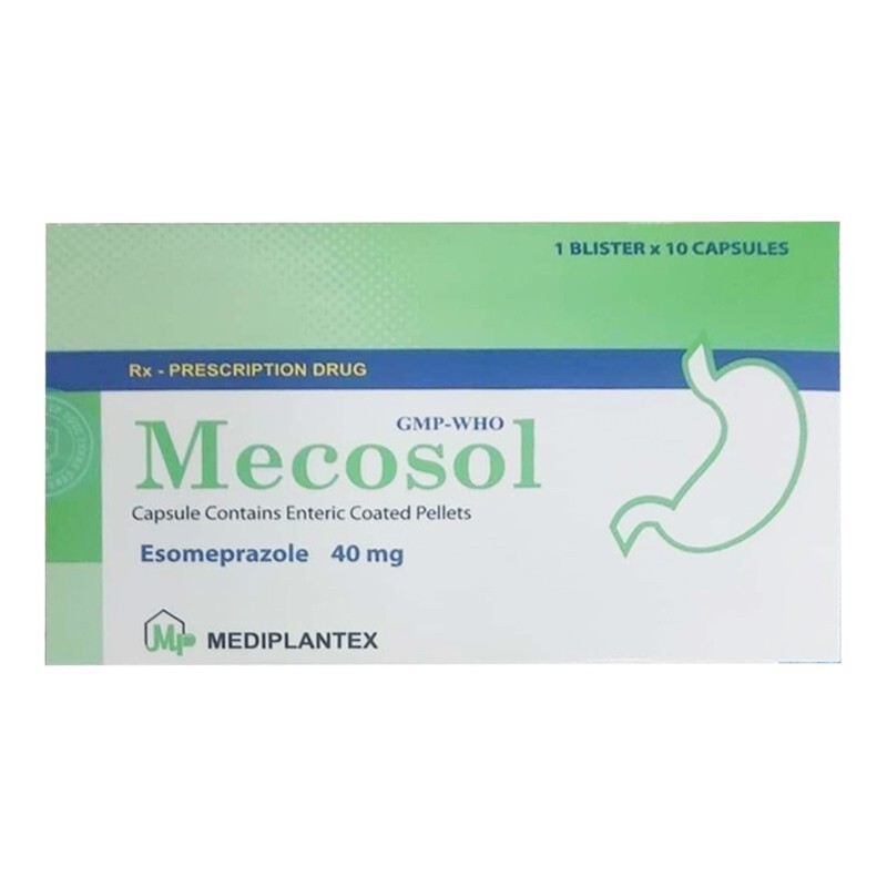 Thuốc Mecosol - Hộp 10 Viên - Điều Trị Loét Dạ Dày
