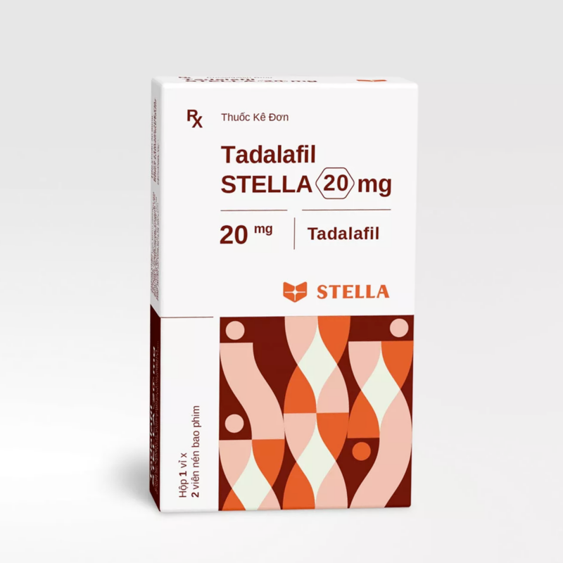 Tadalafil Stella 20mg Hộp 2 viên - Điều trị rối loạn cương dương Tadalafil Stella 20mg Hộp 2 viên - Điều trị rối loạn cương dương