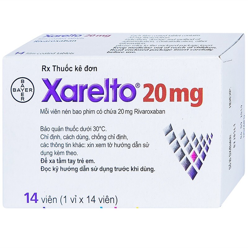 Thuốc Xarelto 20mg - Hộp 14 Viên Thuốc Xarelto 20mg - Hộp 14 Viên