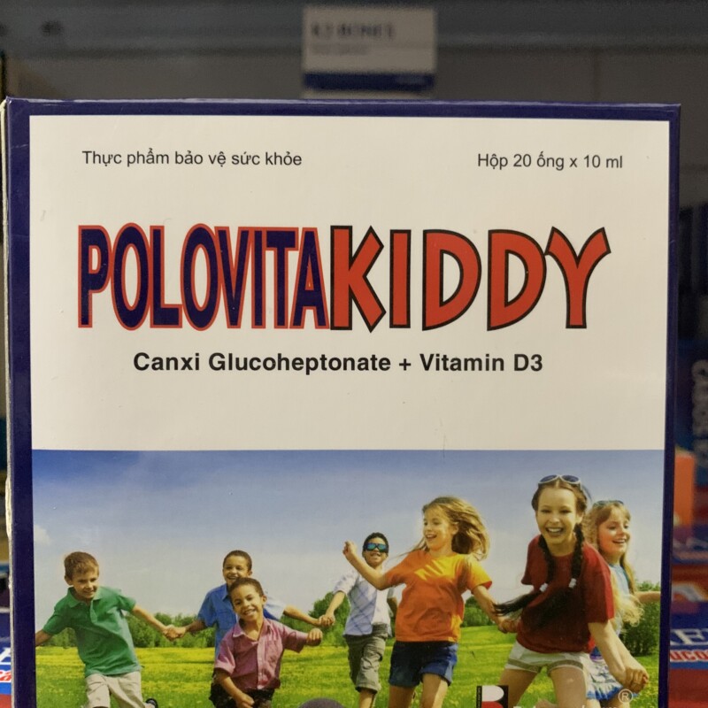 Polovita Kiddy Hộp 20 ống - Giúp cơ thể trẻ phát triển khỏe mạnh