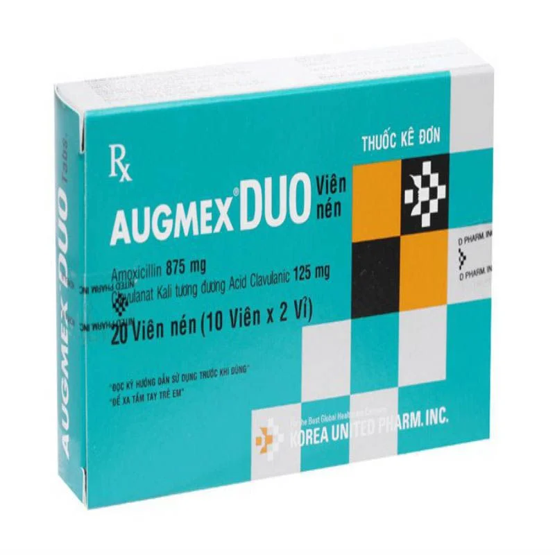 Augmex Duo - Hộp 2 vỉ x 10 viên