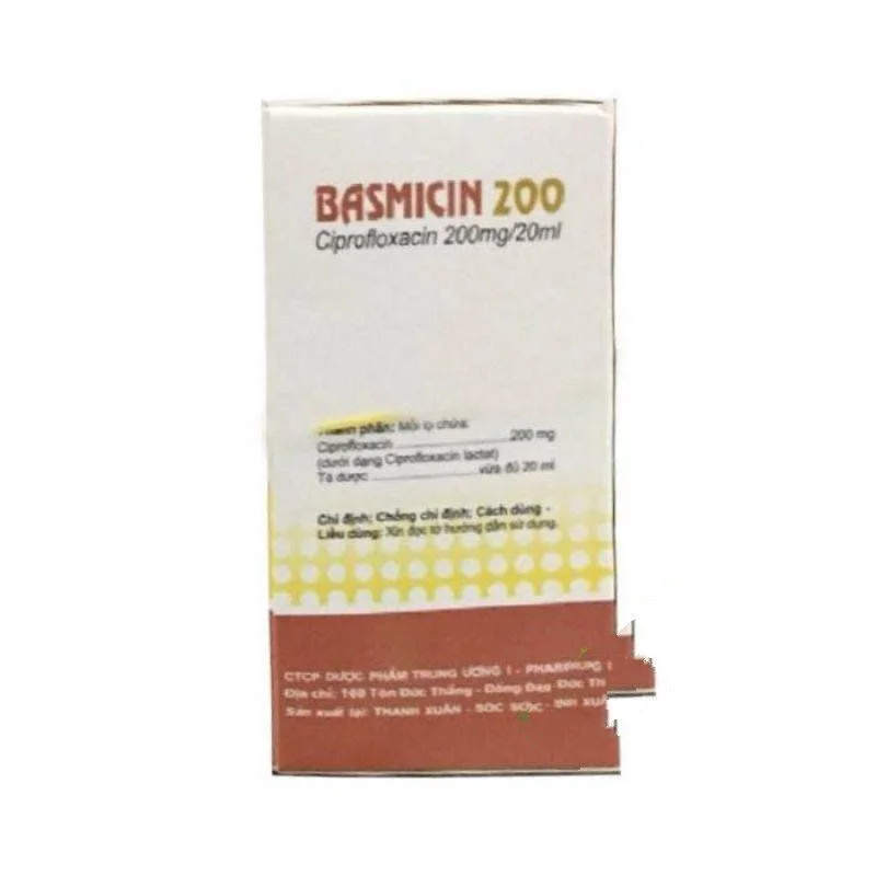 Basmicin 200 Lọ 20ml - Trị Nhiễm Khuẩn Đường Hô Hấp Basmicin 200 Lọ 20ml - Trị Nhiễm Khuẩn Đường Hô Hấp