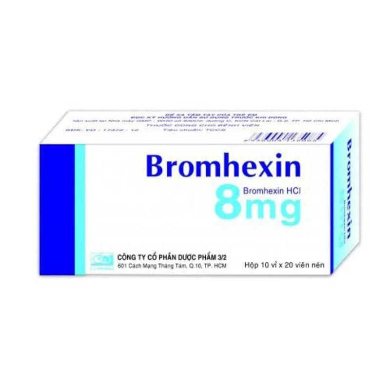 Bromhexin 8Mg Công Ty Dược 3/2