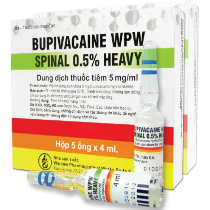 Bupivacaine 20Mg/4Ml Hộp 20 Ống - Gây Tê Tuỷ Sông