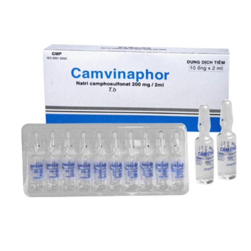Camphora 200Mg/2Ml Hộp 10 Ống - Tăng Cường Tuần Hoàn