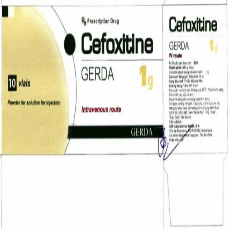 Cefoxitine 2G Gerda Hộp 1 Lọ - Điều Trị Nhiễm Khuẩn Nặng Cefoxitine 2G Gerda Hộp 1 Lọ - Điều Trị Nhiễm Khuẩn Nặng
