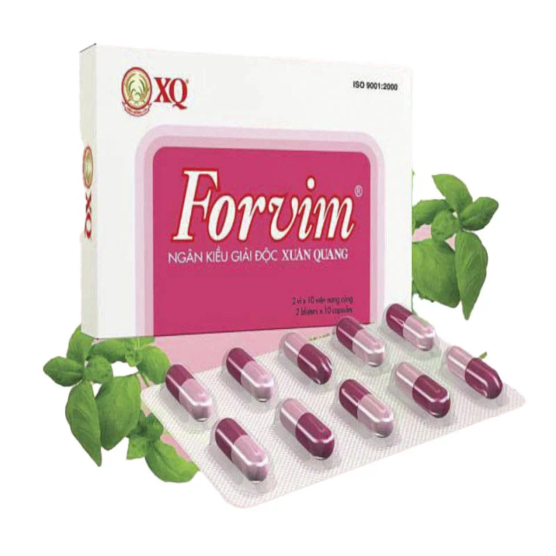 Forvim – Ngân Kiều Giải Độc Xuân Quang (Hộp 2 vỉ x 10 viên)