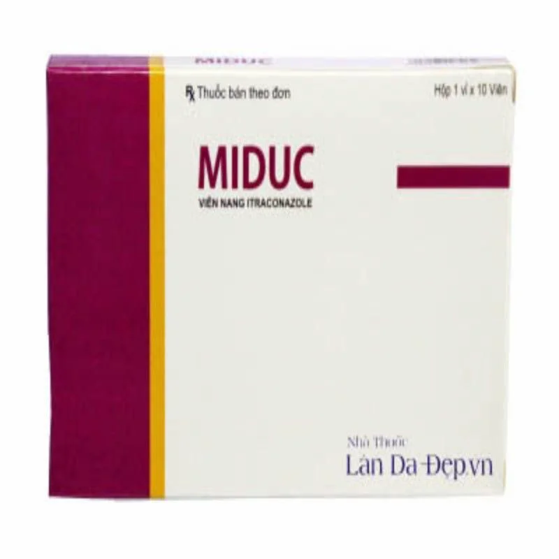Miduc - Hộp 1 vỉ x 10 viên - Điều trị kháng virus, kháng nấm Miduc - Hộp 1 vỉ x 10 viên - Điều trị kháng virus, kháng nấm