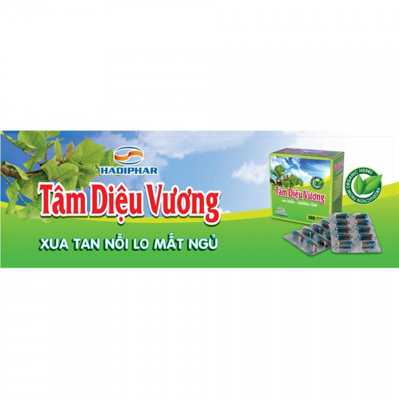 Tâm Diệu Vương -  Hộp x 10 vỉ x 10 viên nang